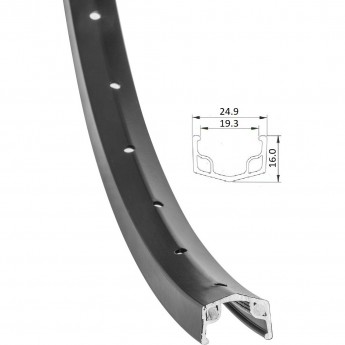 Обод 24" (ЖВМЗ) 36Н одинарный, черный Обод 24" (ЖВМЗ) 36Н одинарный, черный