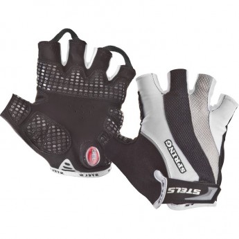 Велоперчатки STELS SCG 46-0082 бело-серо-чёрные p. S